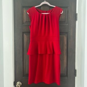 Spense Short Sleeve Red Dress Size 10